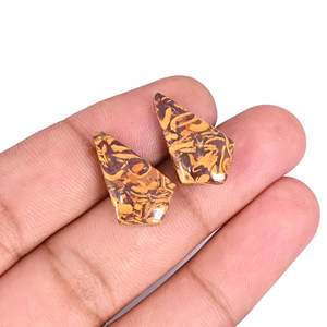 Jaspe Natural Mariam de 15.7 Quilates (Peso por Par) 20x12mm Forma de Cometa, Gema Suelta - Product Image 2