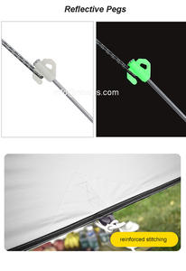 Chine randonnée personnalisée 3x3 4x3 5x3 extérieur jardin loisirs oxford imperméable pluie mouche camping tente bâche avec poteau - Product Image 6