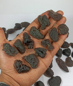 Radha Arts – Pierre précieuse naturelle de qualité supérieure, druse de colombianite fumée, pierre brute, lot personnalisé en taille et forme pour bijoux - Product Image 4