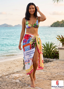Fabricante de Sarongs Polinesios Personalizados, Pareo Hawaiano, Ropa de Playa, Ropa de Resort Tropical, Proveedor OEM ODM de Marca Privada - Product Image 2