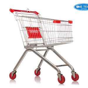 Shopping <b>trolleys</b> / Shopping <b>carts</b> 125L Vietnam One Tech Shopping <b>Cart</b> Mesh Eco-Friendly, Anti-Rust Blue, Red - Product Image 5
