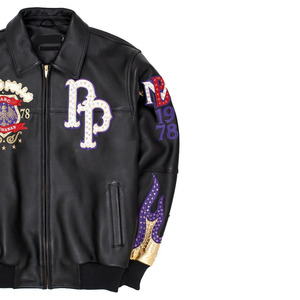 Best Price Avirex <b>Men's</b> <b>Canvas</b> Leather Winter <b>Jacket</b> Premium Genuine Leather Windproof Waterproof Plain Dyed Front All Sizes - Product Image 6