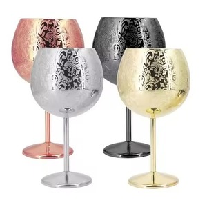 Premium Decorative Metal <b>Goblet</b> <b>Wine</b> Cup for Wedding Reception Banquet and Party Tableware - Product Image 1