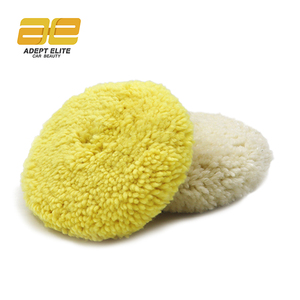 Almohadillas de Lana Amarillas de Doble Cara de 8 Pulgadas para Pulido de Autos, Almohadilla de Lana para Pulir con Rosca de 5/8 Pulgadas - Product Image 3