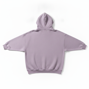 Sweat-shirt à capuche oversize pour homme, couleur unie, en molleton de coton, décontracté, coupe automne, avec poches, manches classiques, style tricoté - Product Image 3