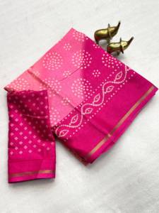 Sari de Seda Tasva Premium para Mujer, Traje Tradicional Indio Étnico para Fiestas y Bodas, Sari de Seda de Diseñador con Blusa a Juego - Product Image 1