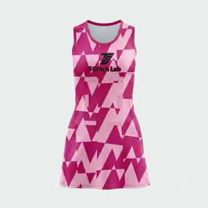 Derniers modèles d'uniformes de netball personnalisés 100% polyester antibactérien écologique pas cher grandes tailles prix de gros séchage rapide - Product Image 4