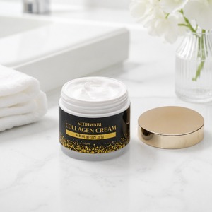Crème au collagène Golden Glow PDRN, crème pour le visage, soin de soutien de l'élasticité, soin de la peau saine, crème anti-âge pour le visage, crème à l'acide hyaluronique - Product Image 2