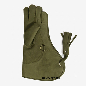 Gants de fauconnerie faits main en cuir véritable, manchette longue, protège-mains de sécurité, double couche de cuir de vachette, vintage, pour l'extérieur, écologiques - Product Image 2