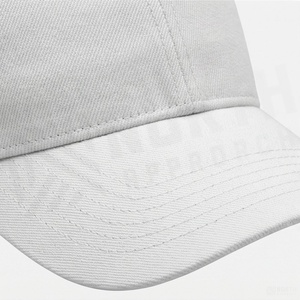 Casquette de baseball blanche à 6 panneaux, ajustable, unisexe, en sergé de coton, couleur unie, décontractée, pour adultes - Product Image 4