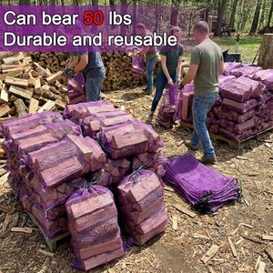 ถุงตาข่ายขนาดใหญ่สำหรับเก็บผลไม้ ถุงตาข่ายใส่หัวหอม ถุงเก็บผักแบบใช้ซ้ำได้พร้อมเชือกรูด ถุงใส่หัวหอมและมันฝรั่ง - Product Image 2