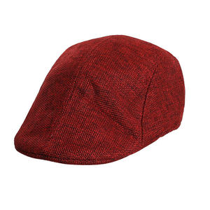 Casquette plate en laine style anglais unisexe, béret gris en flanelle, printemps automne, décontracté, adulte, 56-58CM - Product Image 3