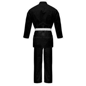 Uniforme de Karate con Logotipo Frontal, 100% Algodón, Tejido Transpirable y Duradero para Entrenamiento Diario y Sesiones de Práctica de Artes Marciales - Product Image 2