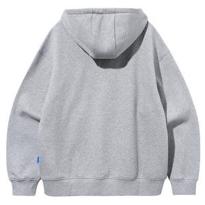 Heavyweight Zip up Hoodies for <b>Mens</b> Two Way Zipper Oversized Blank Plain Hoodies Custom Embroidery Hoodie Zip up Custom hoodies. - Product Image 2