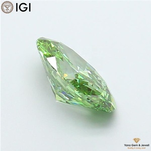 Diamante Cultivado en Laboratorio CVD de Primera Calidad, Color Verde Intenso, Claridad VS2, 1.50 Quilates, Corte Ovalado con Certificado IGI para Anillo de Obra Maestra - Product Image 6