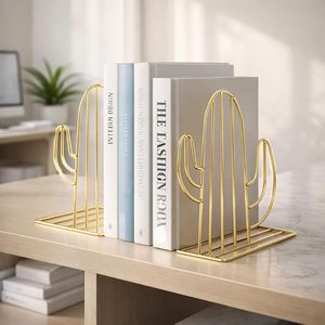 Porte-livres en aluminium doré poli, écologiques, uniques et artistiques, de forme créative pour la décoration intérieure design. - Product Image 1