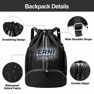 Mochila Deportiva de Moda para Gimnasio, Bolsa de Viaje de Gran Capacidad con Compartimento para Zapatos, para Fútbol, Baloncesto, Campamento, Escuela - Product Image 6