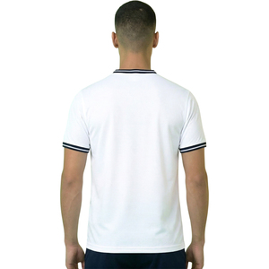 T-shirts à manches courtes pour hommes, coupe classique, 100% coton, logo sur le devant, motif uni, séchage rapide, anti-boulochage, vente en gros personnalisée, unisexe - Product Image 3