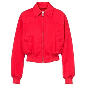 Chaqueta vaquera marrón almendra para mujer, 100% algodón, cuello vuelto, estilo oversize, tejida, de fábrica - Product Image 1