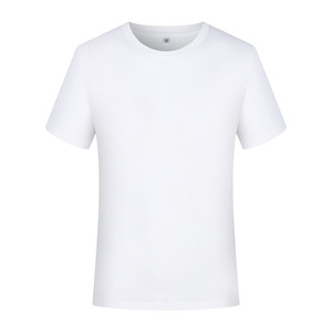 T-shirt en coton à manches courtes pour homme, couleur unie, col rond, coupe classique, style décontracté, tissu jersey respirant - Product Image 4