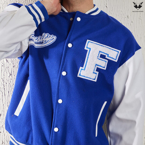 Chaqueta Varsity Vintage para Hombre, Chaqueta Bomber con Bordado y Parches, Ropa Urbana de Alta Calidad, Chaqueta Universitaria Unisex - Product Image 6