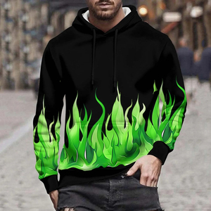 Sudadera con capucha y cremallera personalizada al por mayor, 500-600 GSM, con efecto desgastado, sublimación, patchwork, forro, oversize, poliéster/algodón, estilo urbano - Product Image 4