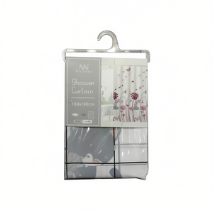 Rideau de douche imperméable en PVC à motif floral 180x180cm Cortina De Ducha - Product Image 2