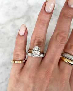 Full Eternity Wedding Bands 14K Solid Gold <b>Stacking</b> Bridal Minimalist <b>Rings</b> For Women Emerald Cut Lab Grown Diamond Manufacturer - Product Image 6