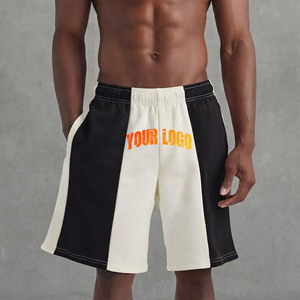 Nouvel Arrivage Short de Sport Homme en Molleton 100% Coton Uni Bicolore Séchage Rapide Style Urbain Taille Élastique Confortable Streetwear Tendance - Product Image 4