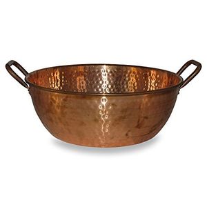 Traditional Style Copper Pedicure Bowl For Ayurvedic Foot Therapy With Handmade Durable And Elegant Finish - Product Image 1