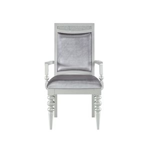 Set di 2 Poltrone Maverick in Tessuto e Finitura Platino per Soggiorno - Product Image 5