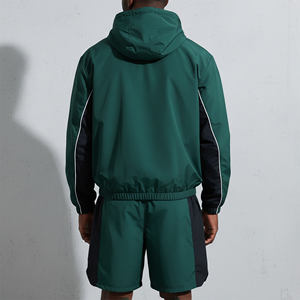 ชุดเซ็ตสองชิ้นแบบสั้น รุ่นใหม่ปี 2025 ทรงหลวม กันลม กันน้ำ ผลิตจากไนลอน 100% น้ำหนักเบา ดีไซน์สีบล็อก แจ็คเก็ตซิปและกางเกงขาสั้น - Product Image 6