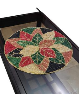 Bohemian Embroidered <b>Table</b> <b>Runner</b> beautiful <b>round</b> shape for Home Decor - Product Image 3