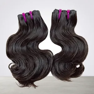ผมต่อแบบ Remy Hand Tied Weft ผมอินเดียแบบลอนธรรมชาติ ไม่ผ่านการแปรรูป สีดำธรรมชาติ ผมแท้ 100% คุณภาพสูง สามารถปรับแต่งได้ - Product Image 1