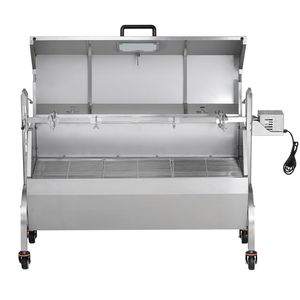 Grill électrique rotatif de 46 pouces avec une capacité de 132 lb, couvercle à capot pour barbecue, porc entier, agneau, chèvre, moteur de 52 W pour brochettes - Product Image 4