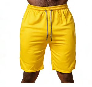 Shorts de bain décontractés pour hommes été 2025 en tissu peigné 100 % polyester, séchage rapide, imperméables, respirants et écologiques - Product Image 5