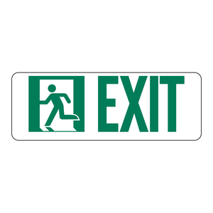Panneau de signalisation d'urgence phosphorescent pour intérieur/extérieur en PVC/PC, imprimé UV - Product Image 1