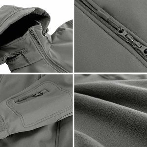 Chaqueta Softshell Acolchada de Invierno para Hombre, 100% Poliéster, de Alta Calidad, Impermeable, Transpirable y de Secado Rápido - Product Image 4