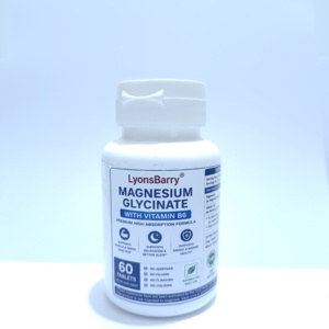 Cápsulas de Glicinato de Magnesio y Vitamina B6 para la Relajación Muscular y el Apoyo a la Salud del Corazón, Fórmula para el Bienestar - Product Image 1