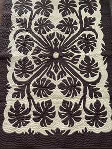 Designer Brow Color <b>Handmade</b> 100% Cotton Material Hawaiian <b>Quilts</b> Set For Home, Hotel Decoration Designer <b>Handmade</b> Bedsheets - Product Image 1