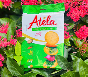 228g Galletas Vegetales Redondas Crujientes Atela con Patata, Zanahoria, Espinaca, Brócoli y Cebolla en Bolsa - Product Image 1