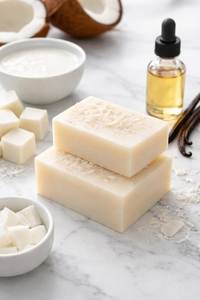 Natural Coconut Oil <b>Soap</b> with Palm Oil Base | Handmade Organic <b>Soap</b> for Face & Body | Organic Handmade Moisturizing Bath <b>Soap</b> - Product Image 4