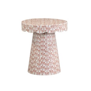 High Quality Capiz Shell Side <b>Table</b> for Living Room Customized Color Mother of Pearl <b>Stool</b> Home Furniture made in Vietnam - Product Image 6