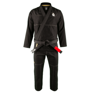 Kimono de Jiu-Jitsu Brasileño War Tribe Negro para Hombre, Uniforme de Judo 100% Algodón, Corte Regular para Adulto, Ropa de Artes Marciales Resistente con Logotipo Bordado, BJJ Gi - Product Image 1