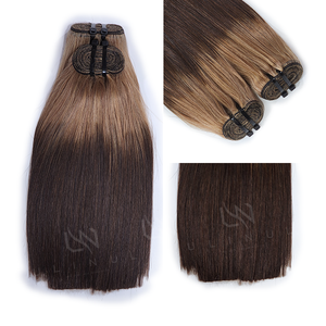 Precio de fábrica 100% Remy Extensiones de cabello humano vietnamita Ombre Color Super Doble dibujado Cabello vietnamita crudo - Product Image 2