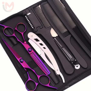 Tijeras de Peluquería Profesionales de Acero Inoxidable de Alta Calidad, Tijeras de Corte, Tijeras de Entresacar, Juego de Peines y Rasuradoras para Salón de Belleza - Product Image 4