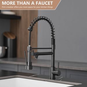 Rubinetto da Cucina Monocomando in Acciaio Inox 304 con Doccetta Estraibile a 2 Modalità e Dispenser di Sapone Integrato - Product Image 6