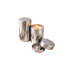 Pot à bougie en laiton martelé fait main avec couvercle, support de bougie vintage en métal pour la décoration de la maison - Product Image 2