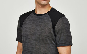 Men's Short Sleeve <b>Raglan</b> T-Shirt O-Neck Regular Fit Solid Color Knitted Polyester Quick Dry Sporty <b>Top</b> - Product Image 5