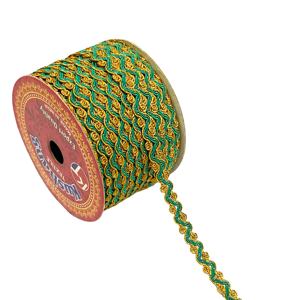 Borlas Étnicas de 1.5cm al por Mayor, Flecos Trenzados, Adorno de Encaje Estrecho para Decoración de Vestidos de Halloween - Product Image 1